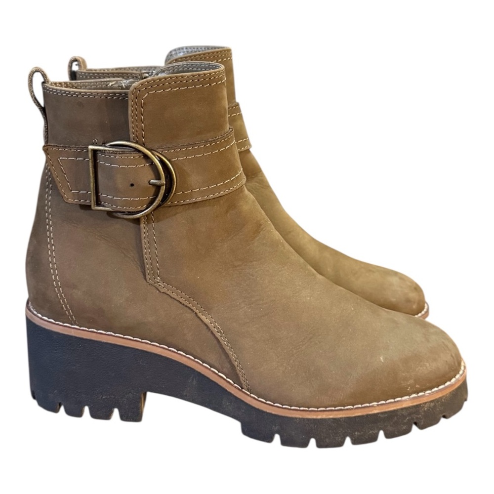 Blondo Dagger Waterproof Leather Ankle Boots Women’s Size 10 M